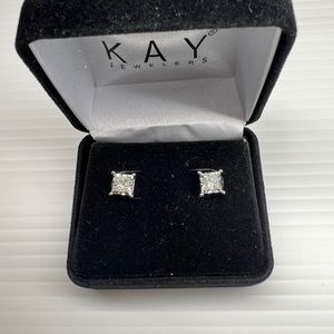 Diamond Earrings 1 K Sterling Silver Kay Jewelry